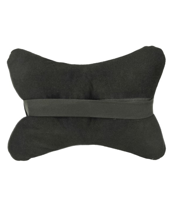 2 Pezzi Cuscini Poggiatesta Auto Ergonomici e Traspiranti Colore Nero