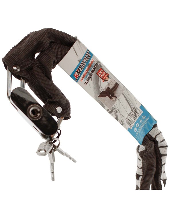Catena Antifurto Moto Con 3 Chiavi 5X1000mm Lucchetto Per Bicicletta Cancello