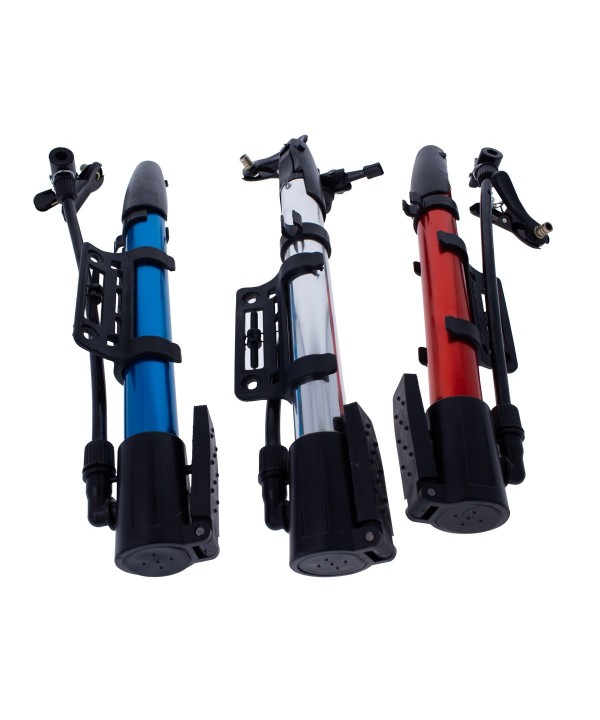 Pompa D'Aria Manuale Multifunzionale per Pneumatici e Pallone + Supporto di Fissaggio sul Telaio Bicicletta