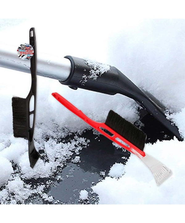 Raschietto per Ghiaccio con Spazzola da Neve con Manico Ergonomico Leggera e Portatile Salvaspazio per Auto SUV Lungezza 53cm