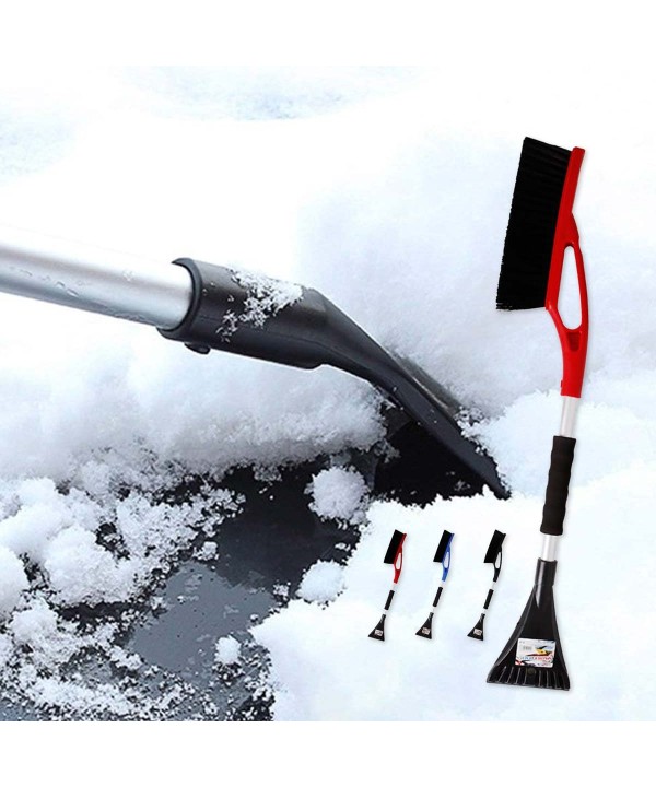 Raschietto per Ghiaccio con Spazzola da Neve 2 in 1 con Manico Ergonomico e Impugnatura per Auto SUV Lungezza 71cm Colore Assortito
