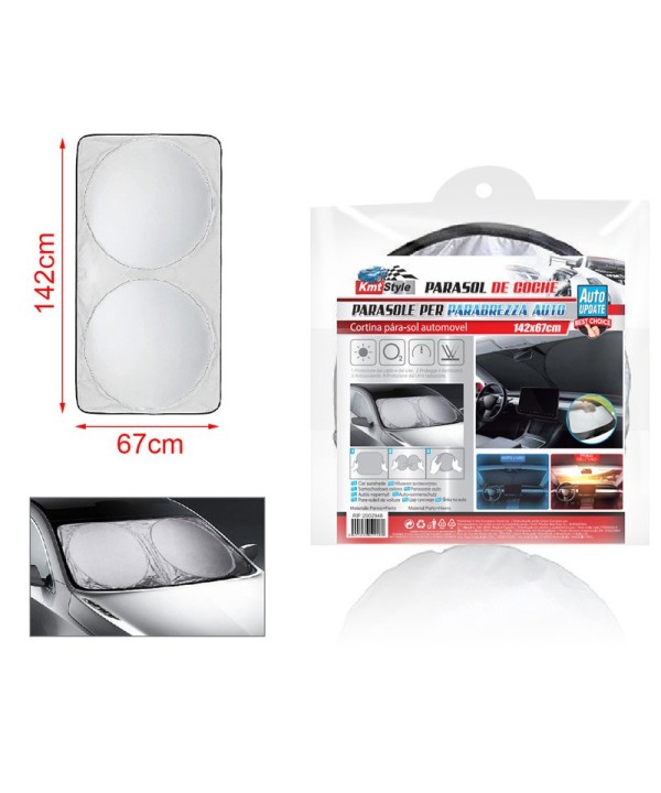 Parasole Parabrezza Interno Auto 142X67cm Pieghevole