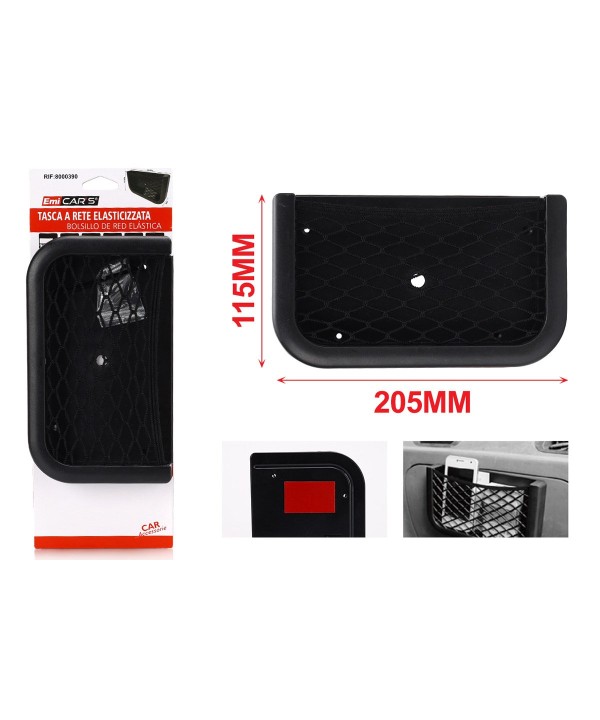 Tasca Oganizer a Rete Elasticizzata Portaoggetti 205X115X30mm per Universale Sedile Auto Car