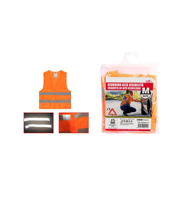 Gilet Catarifrangente Arancione Taglia M
