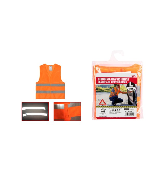 Gilet Catarifrangente Arancione Taglia L