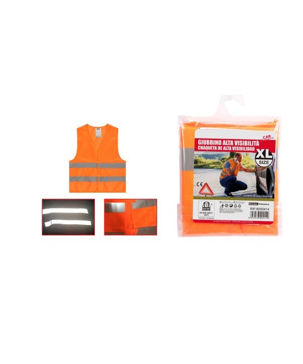Gilet Catarifrangente Arancione Taglia XL