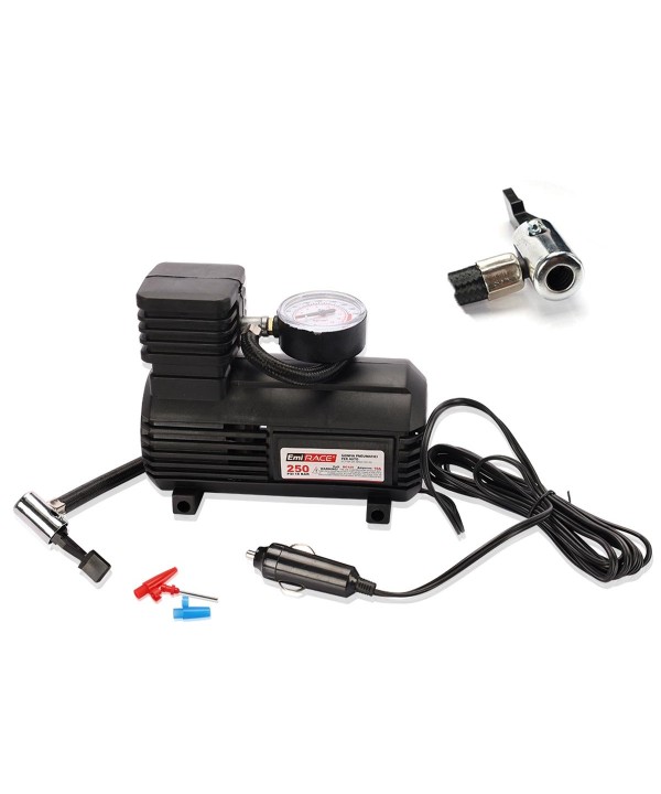 Mini Compressore Portatile per Auto Gonfia Pneumatici Auto Portatile 12V Professionale Manometro Analogico