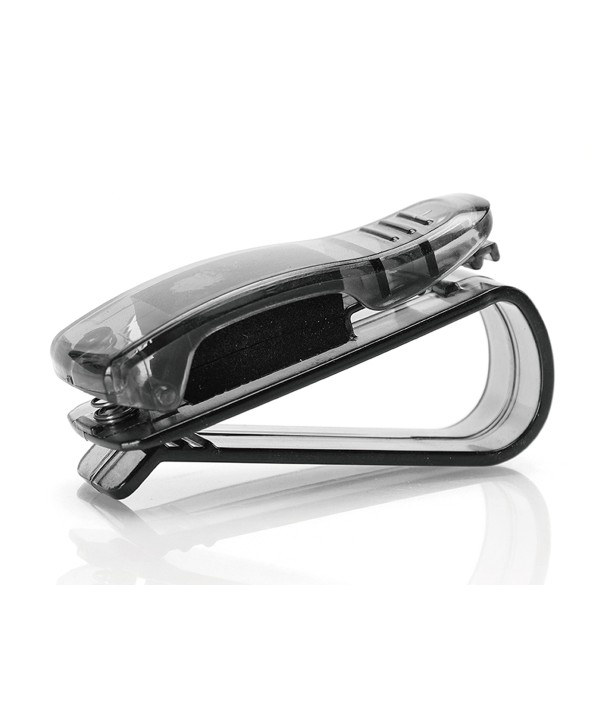 Clip Portaocchiali per Auto Da Parasole Colore Nero Supporto per Occhiali e Biglietti