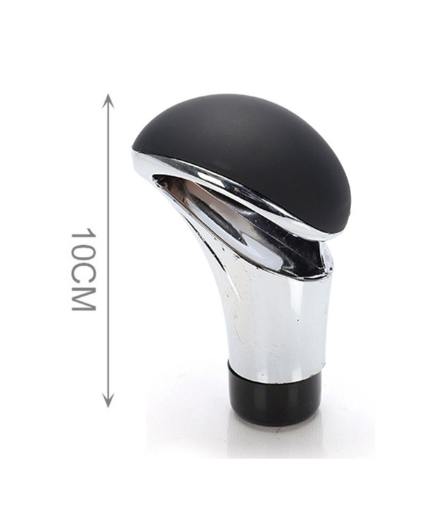 Autoricambi Pomello Leva Cambio 10cm, Universale Cromato e Nero per Automobili