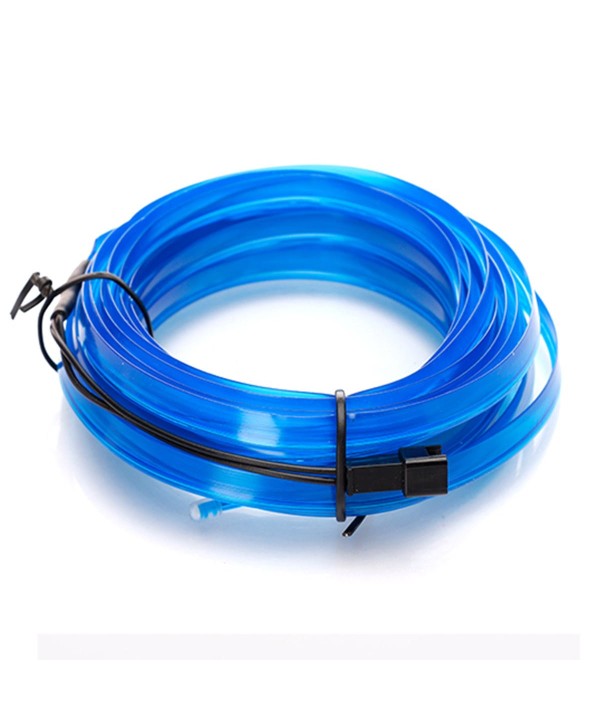 Striscia LED Decorativa Blu Super Sottile per Interno Auto Lunga 5 Metri Tagliabile Alimentata da USB