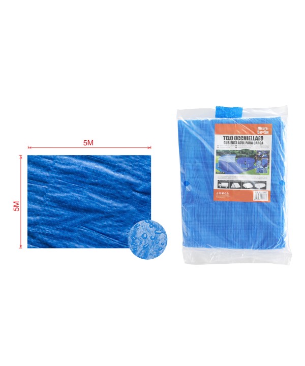 Telo Telone Occhiellato Leggero 65g/mq 5X5M