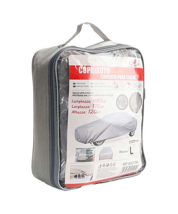 Telo Copriauto da Esterno Per Berline Misura L 480X175X120cm Impermeabile Antigraffio Resistente