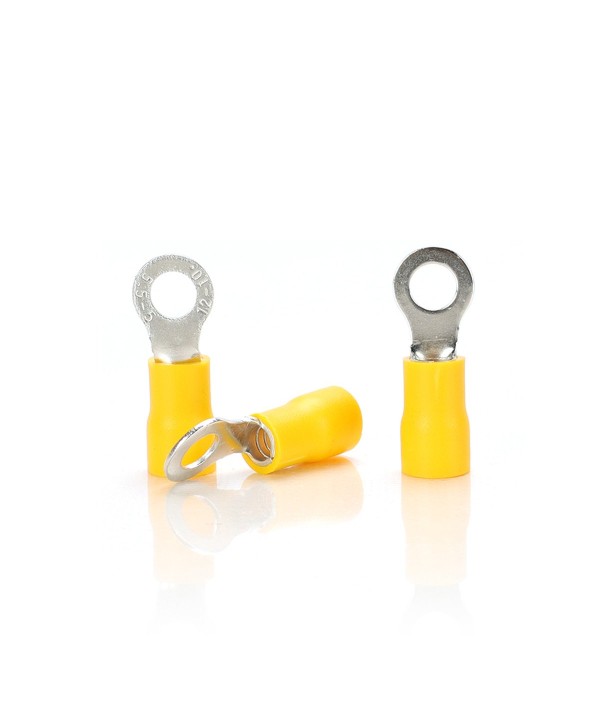 Terminale Capocorda ad Anello Preisolato (Colore Giallo) - Confezione da 10 Pezzi