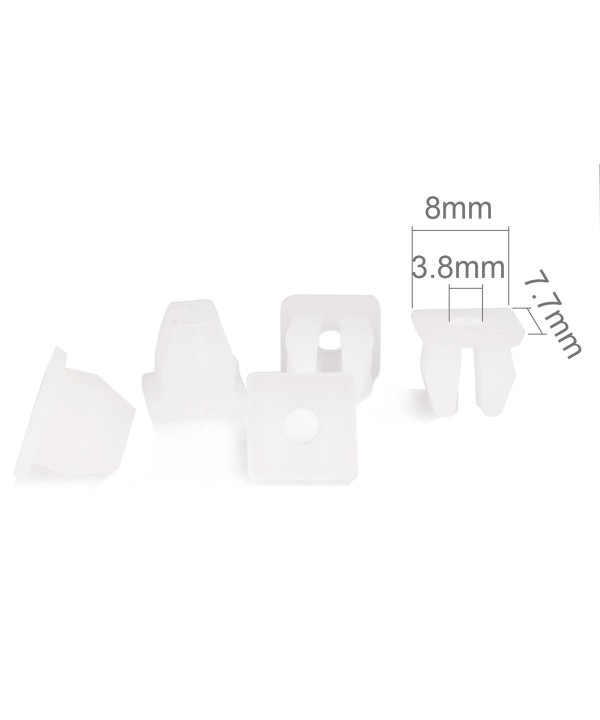Kit 20 Pezzi Clip Fermi Rivetti Rivetti in Plastica per Fissaggio (Per Plastiche Auto) - Con Foro Passante Vite Passo M3,5