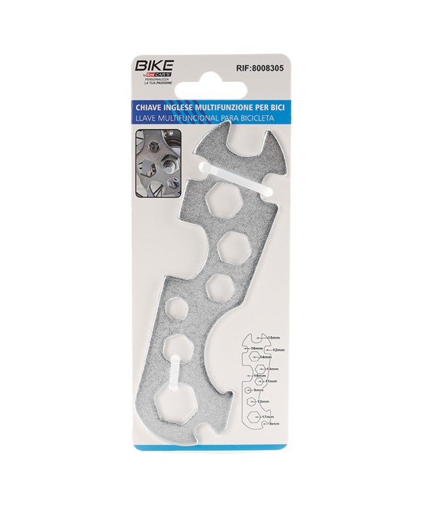 Chiave Inglese Multifuzione per la Bici con 11 chiave a Brugola 8/9/10/11/12/13/14/15/17/19mm