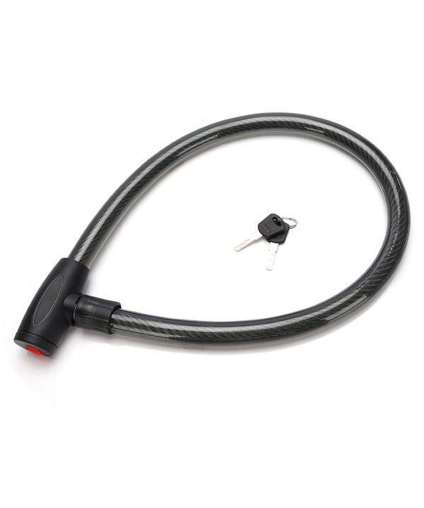 Lucchetto Antifurto Moto Bici 25X1000mm Con Cavo di Acciaio Intrecciato Pesa 1KG