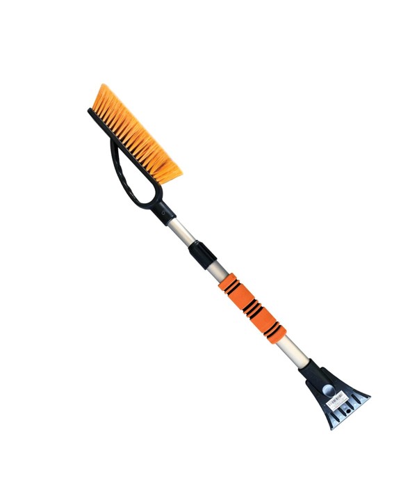 Raschia Ghiaccio Telescopico 2 in 1, Alluminio Allungabile 78-106cm, Spazzola e Raschietto per Ghiaccio, Strumento Ideale per la Pulizia del Ghiaccio e della Neve dal Tuo Veicolo in Inverno