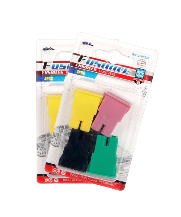 Kit 8 Pezzi Fusibile Blocco Femmina a Forma Quadrata per Auto Moto Camion 30A 40A 60A 80A
