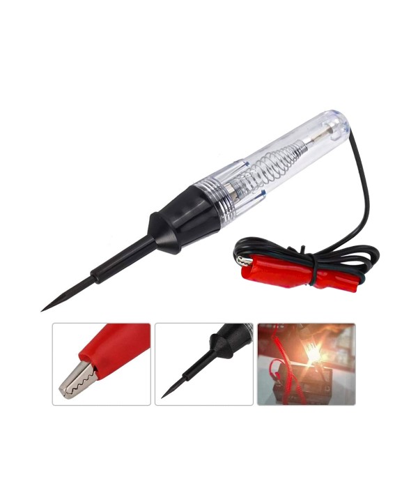 Penna Tester di Tensione 6V 12V 24V per Controllare Circuiti Fusibili Auto Moto Camion Cavo Da 125cm