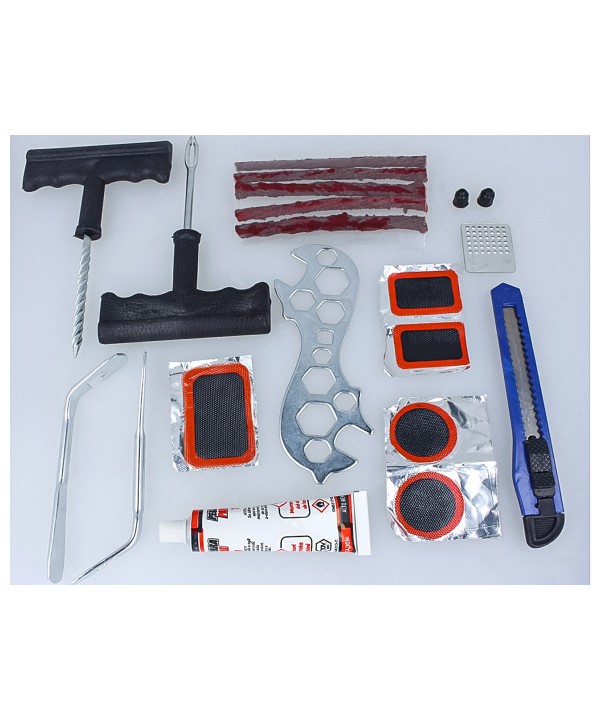 Kit Riparazione Gomme Auto Moto Bici Da 22 Pezzi