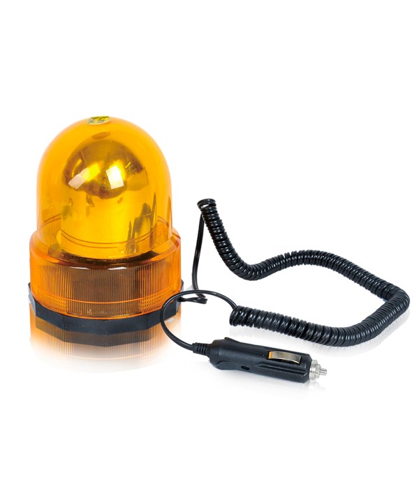 Lampeggiante di Emergenza Magnete Lampada Stroboscopica Luce Strobo Arancione Per Trattore Muletto 12V