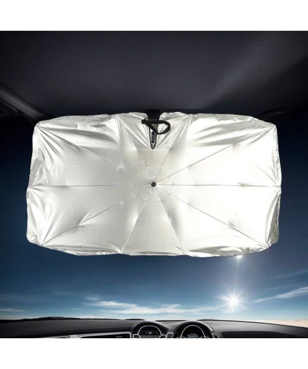 Ombrello Parasole Auto per Parabrezza Apertura Su Specchio Retrovisiore Taglia Grande 140X79cm