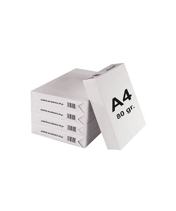 5 Risme Carta A4 80g Totale 2500 Foglie