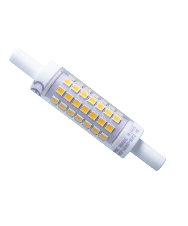 Lampada Led R7S 78mm 5W 500lm Bianco Caldo 3000K 360 Gradi