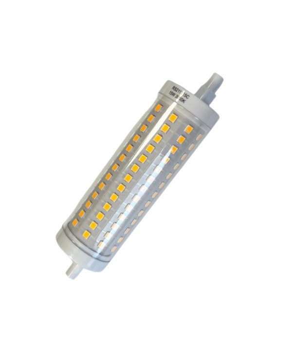 Lampada Led R7S 118mm 15W 1800lm Bianco Caldo 3000K Diametro 28mm 360 Gradi