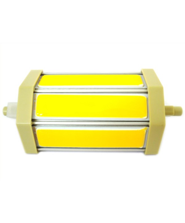 Lampada Led R7S RX7S Lineare Dimmerabile 118mm COB 9W = 90W 220V Bianco Caldo