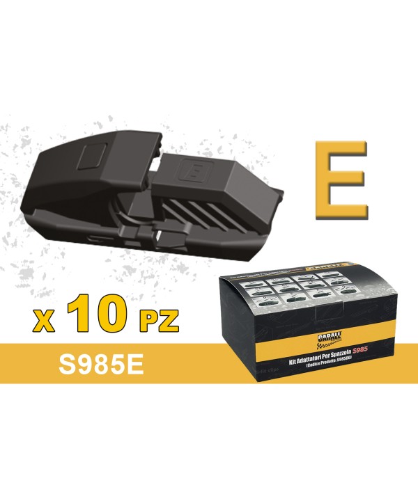 Kit 10 Attacchi E Per Spazzole Tergicristallo Carall S985 Flat e T191 Ibrida