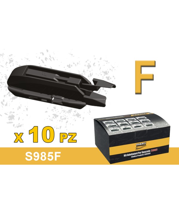 Kit 10 Attacchi F Per Spazzole Tergicristallo Carall S985 Flat e T191 Ibrida
