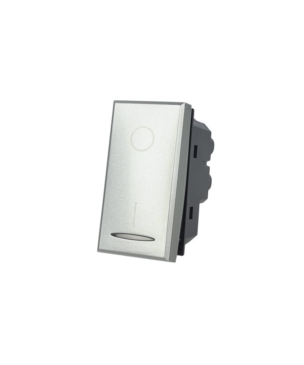 SANDASDON Interruttore 2P 16A Bipolare 0-1 Silver Compatibile Con Bticino Axolute