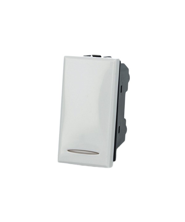 SANDASDON Pulsante NO 1P 16A Bianco Compatibile Con Bticino Axolute