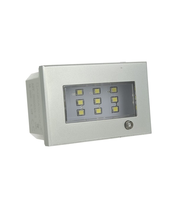 SANDASDON Segnapasso Led 3M Emergenza Silver Compatibile Con Bticino Axolute