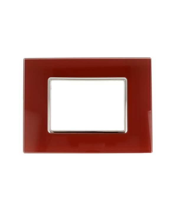 SANDASDON Placca Cristal 3M Rosso Pompeiano Effetto Vetro Compatibile Con Con Bticino Axolute