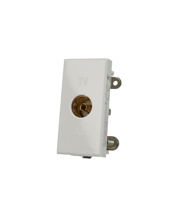 SANDASDON Presa TV Femmina Bianco Compatibile Con Bticino Axolute