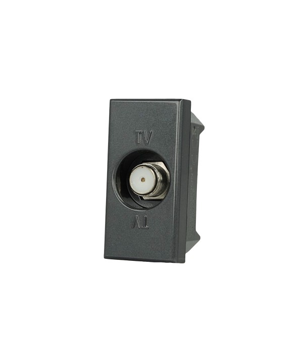 SANDASDON Presa TV SAT Satellitare Tipo F Nero Compatibile Con Bticino Axolute