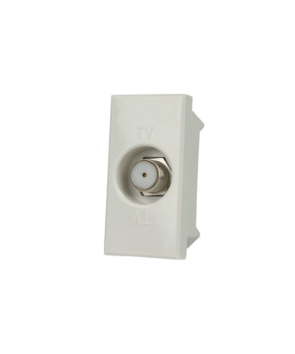 SANDASDON Presa TV SAT Satellitare Tipo F Bianco Compatibile Con Bticino Axolute
