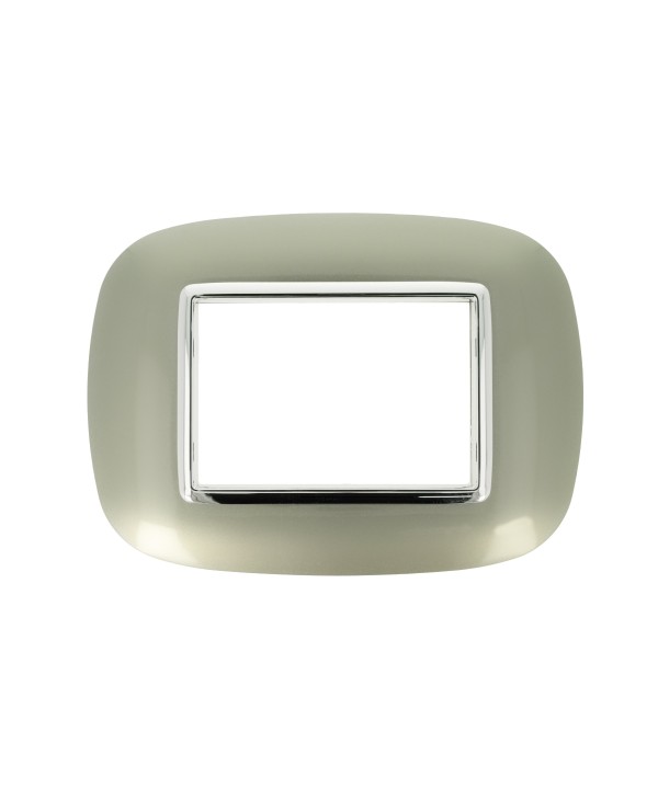 SANDASDON Placca Oval 3M Titanio Compatibile Con Bticino Axolute