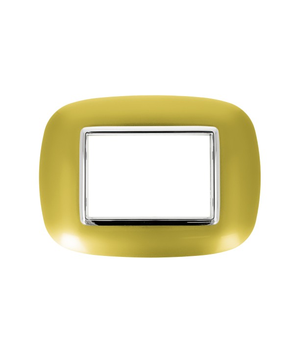 SANDASDON Placca Oval 3M Oro Lucido Compatibile Con Bticino Axolute