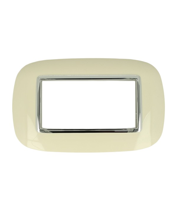 SANDASDON Placca Oval 4M Sabbia Compatibile Con Con Bticino Axolute