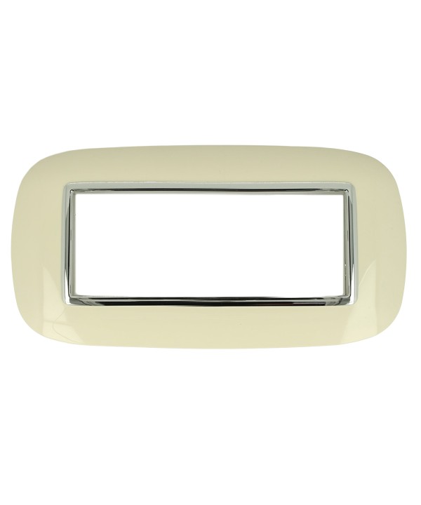 SANDASDON Placca Oval 6M Sabbia Compatibile Con Con Bticino Axolute