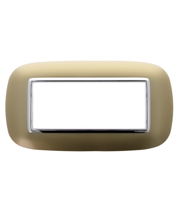 SANDASDON Placca Oval 6M Oro Compatibile Con Con Bticino Axolute