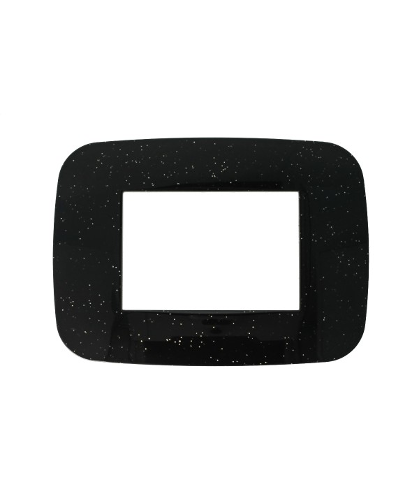 SANDASDON Placca Futura 3M Nero Flash Compatibile Con Bticino Axolute