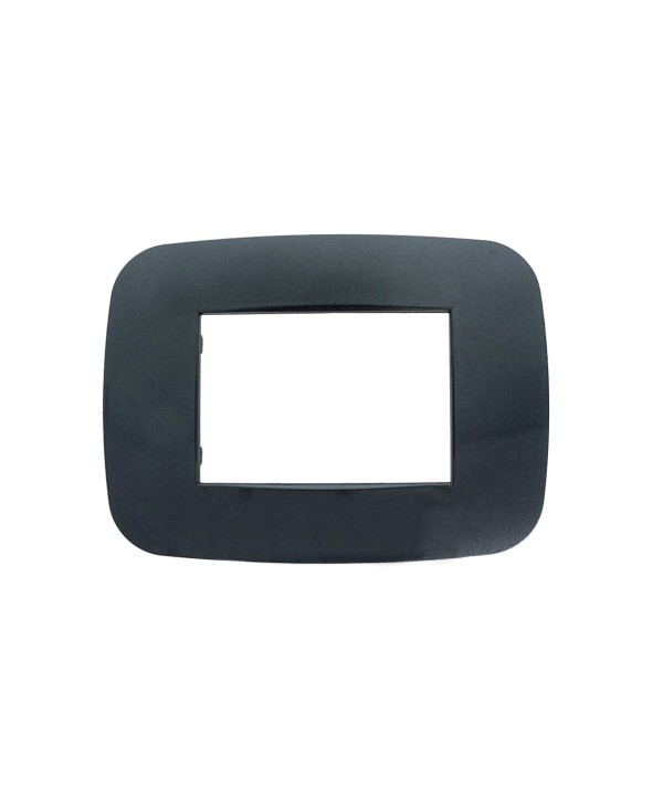 SANDASDON Placca Futura 3M Nero Compatibile Con Bticino Axolute