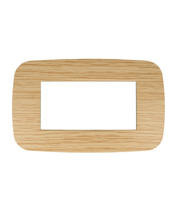 SANDASDON Placca Futura 4M Legno Chiaro Compatibile Con Con Bticino Axolute