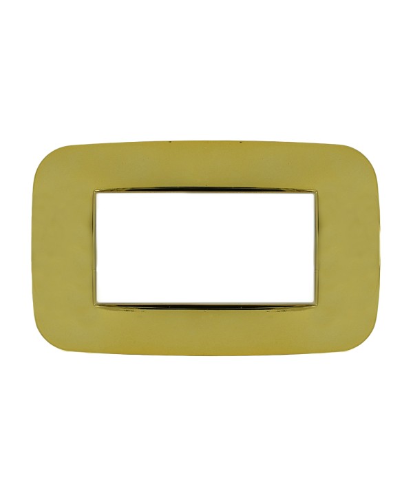 SANDASDON Placca Futura 4M Oro Lucido Compatibile Con Con Bticino Axolute