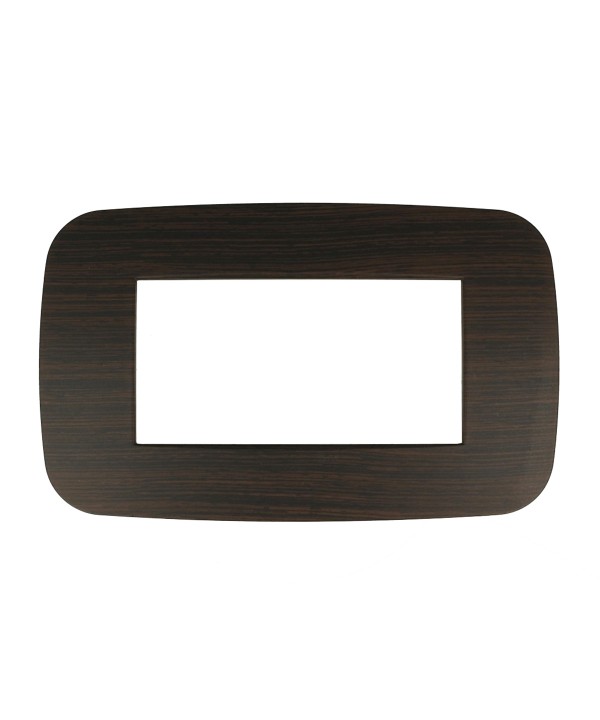 SANDASDON Placca Futura 4M Legno Wenge Lucido Compatibile Con Con Bticino Axolute