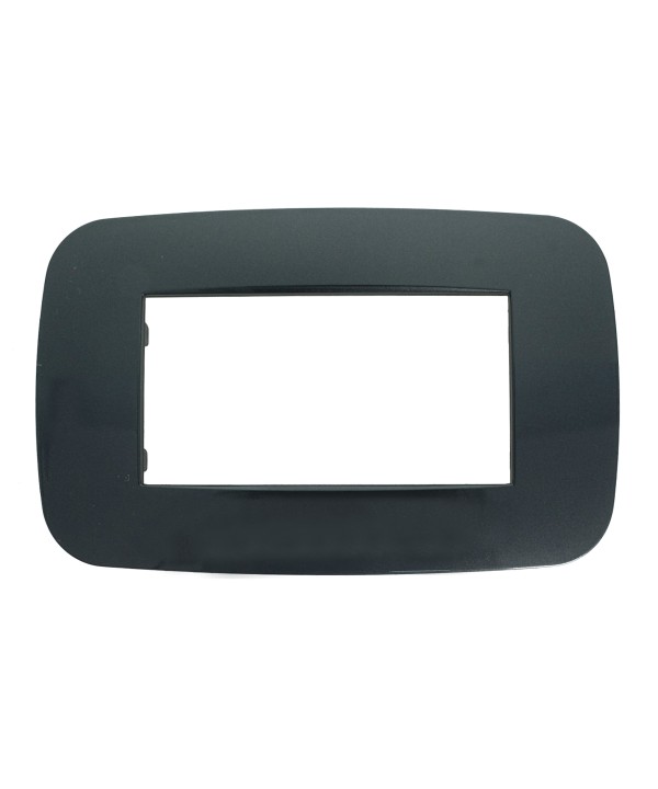 SANDASDON Placca Futura 4M Nero Compatibile Con Bticino Axolute